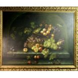 A S ALESSI A contemporary oil on canvas in the manner of Abraham Mignonex Signed to verso 90 x