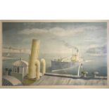 Felix Kelly 1914-1994Drifter & Paddle Steamers 1946Lithograph Printed by the Baynard Press for