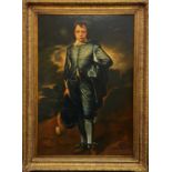 Joseph BODNER after Thomas GAINSBOROUGHThe Blue Boy Oil on canvas Inscribed and dated 10/1/57125 x