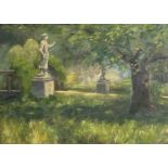 Marble Statues in a Garden Oil on board 15 x 21cmCondition report: Frame size - 26 x 32cm