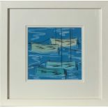 Stephen FELSTEAD (1957) Small Boats, NewlynPastel Signed 15 x 15cm