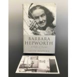 'Barbara Hepworth - A Life of Forms' - the book by Sally Festing, together with a postcard of