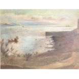 Ken SYMONDS (1927-2010)Newlyn Beach Pastel Signed and dated '8325 x 33cmCondition report: Frame size