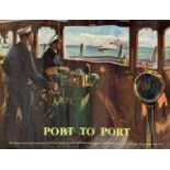 Terence Tenison CUNEO (1907-1996) PORT TO PORT An original quad royal poster printed for British