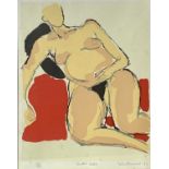 John EMANUEL (1930) Seated Nude Lithograph Signed, inscribed, dated '83 and numbered from an edition