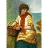 19th Century English SchoolManner of Henry Hethering EMMERSON (1831-1895) The Young Fisherwoman