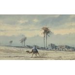 Frederick GOODALL (1822-1904) follower Desert Watercolour 11 x 18cm
