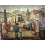 Carel WEIGHT (1907-1997) follower Market Day Oil on canvas 71 x 92cm Condition report: This charming