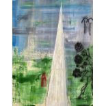 John PIPER (1903-1992)Salisbury Spire, 1962Drawing and watercolour on paper Signed Further signed,