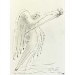 Sven BERLIN (1911 - 1999)Heron Preening,1993Pencil on paperSigned and inscribed55 x 39 cm View the