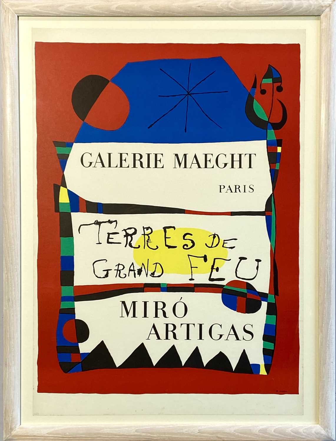 Joan MIRO (1893-1983)Terres De Grand FeuLithographic poster74.5x 52 cmProvenance: Gallery Maeght