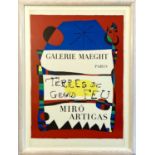 Joan MIRO (1893-1983)Terres De Grand FeuLithographic poster74.5x 52 cmProvenance: Gallery Maeght