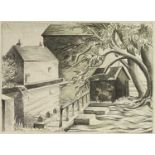 Billie WATERS (1896-1979)An Old MillLithograph 20 x 28cm