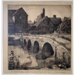 Noel SPENCER (1900-1986) Etching Four arches MoseleySigned in pencil and annotated: 'To Mr, Mrs