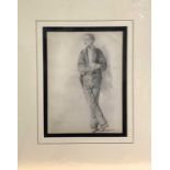 Two pencil drawings, each signed John