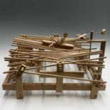 Peter MARKEY (1930-2016) Sculling A fabulously complex wooden automaton 60 x 55 x 31cm high