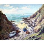 Ernest KNIGHT (1915-1995) Fishing Cove Oil on canvas Signed 45 x 55cmCondition report: Condition