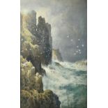 Arthur SUKER (1857-1940) Cliffs Watercolour Signed 47 x 30cmCondition report: This appears to be