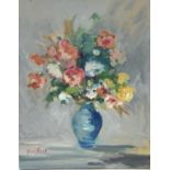 Yankel FEATHER (1920-2009) Flowers Oil on canvas signed 51 x 41cmCondition report: This is in good