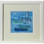 Stephen FELSTEAD (1957) Mousehole BluesPastel Signed 15 x 15cm