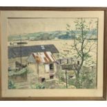 Daphne JAMESON (1942) Penryn River Watercolour Signed 46 x 58cm