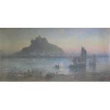 William COX (act.c.1888-1897)St. Michael’s MountPastel Indistinctly signed 45 x 91cm View the