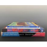Four David Hockney Books 'That's the way I see it', 'Hockney on 'ART'', 'New Drawings' and 'Dog