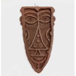 William (Bill) FISher Wall Mask terracotta Signed 20 x 37cmCondition report: No damage or