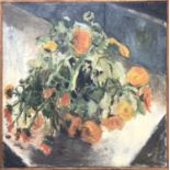 Valerie WILSON nee KNIGHT MarigoldsOil on canvasSigned to verso61 x 61cm