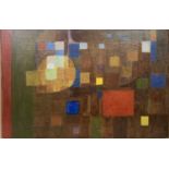 Rosina ROGERS (2018 - 2011) Dancing Squares Oil on canvas Signed and dated '61 further signed,