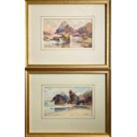 Leonard CASLEYKynance CoveA pair of watercolours Each signed 10 x 16cmCondition report: These have