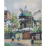 Maurice UTRILLO (1883-1955)Le Moulin De La GaletteLithograph with pochoir Signed to plate Image size