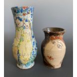 Dora HOLZHANDLER (1928-2015)Lovers Ceramic vase Signed and dated 1985Height 15cmTogether with one