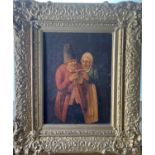 Manner of Teniers Three small European oils