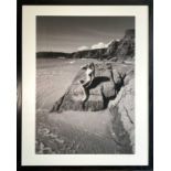 Charles ROFFCharlotte on Pedn BeachFramed photograph Signed, indistinctly inscribed and dated