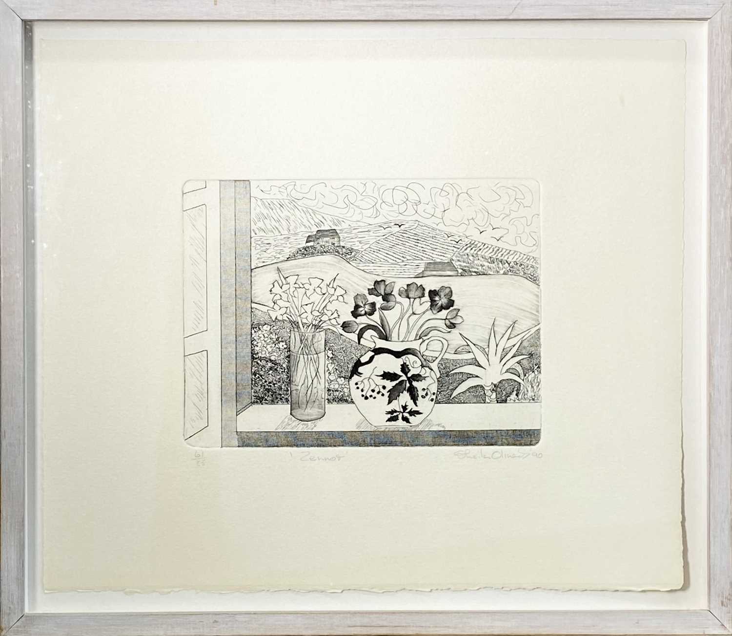 John EMANUEL (1930)'Janet', plate size 19.5 x 14.8cmSheila OLINER (1930-2020)'Zennor', plate size - Image 5 of 5