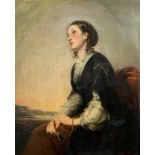 Abraham SOLOMAN (1824-1862) Lost in Thought Oil on Robertson mahogany panel Signed and dated 1850 42