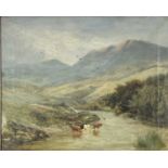 Alfred I DE BREANSKI (1852-1928) follower of Highland Cattle Oil on canvas Bears signature 41 x