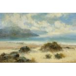 William LANGLEY (act.1880-1920) North Berwick Coast, A view over dunes Oil on canvas Signed,
