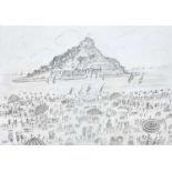 Simeon STAFFORD (1956)St Michael's Mount Pencil drawingSignedSigned and with further drawings to