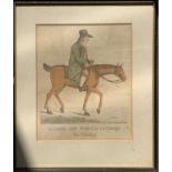 Thomas Clark Hand-coloured etching'A gentle ride from Exeter 'Change to Pimlico'published by