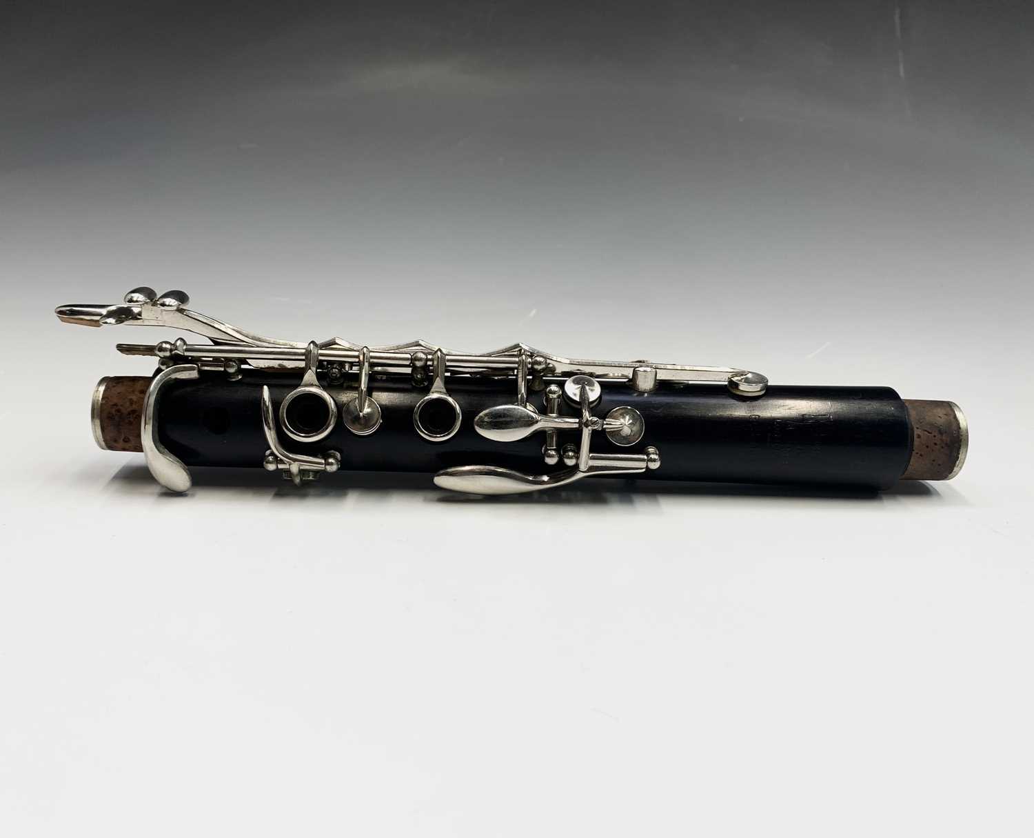 A Boosey & Hawkes Edgware model clarinet, with nickel mounts, number 274097A, in hard case. - Image 9 of 12