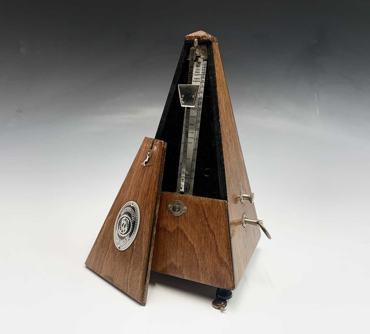 A German made 'System Maelzel' metronome. Height 22cm. - Image 5 of 6