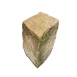 A limestone staddle stone base. Approx. height 55cm.