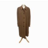 A men's Burberry pure cashmere overcoat, approximate size large.Condition report: This is a