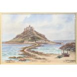 Thomas Herbert VICTOR (1894-1980)St Michael's MountWatercolourSigned 31 x 46cm