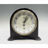A Smiths Enfield Bakelite mantel clock. Height 20.5cm.