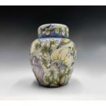 A Moorcroft 'Love's Labours Lost' pattern ginger jar, designed by Alicia Amison, having tube lined