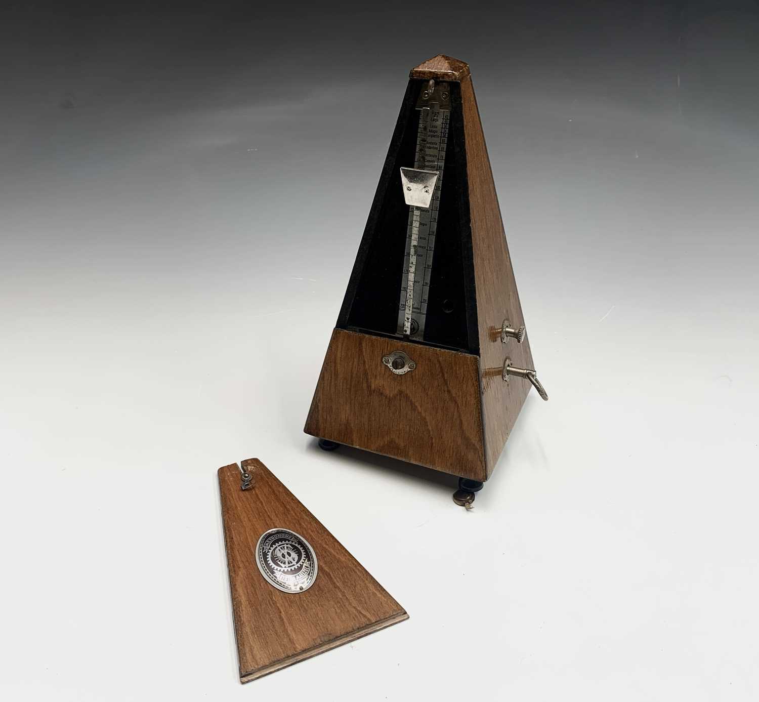 A German made 'System Maelzel' metronome. Height 22cm. - Image 3 of 6