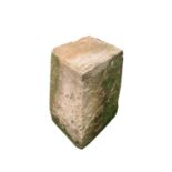 A limestone staddle stone base. Approx. height 55cm.